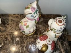 Franklin Mint The Imperial Puppy &cat Of Satsuma Porcelain Figurine Morioka