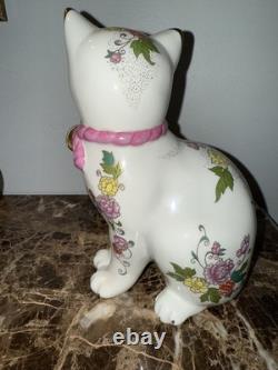 Franklin Mint The Imperial Puppy &cat Of Satsuma Porcelain Figurine Morioka