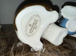 Franklin Mint The Imperial Puppy &cat Of Satsuma Porcelain Figurine Morioka