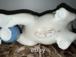 Franklin Mint The Imperial Puppy &cat Of Satsuma Porcelain Figurine Morioka