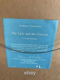 Franklin Mint The Lady & the Unicorn by George McMonigle E vb