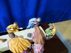 Franklin Mint The Last Supper Complete set of Porcelain Figures Table- Base