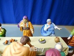 Franklin Mint The Last Supper Complete set of Porcelain Figures Table- Base