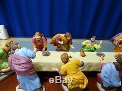 Franklin Mint The Last Supper Complete set of Porcelain Figures Table- Base