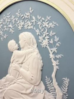 Franklin Mint The Madonna of the Grotto Framed Parian Porcelain Plaque Art Tile