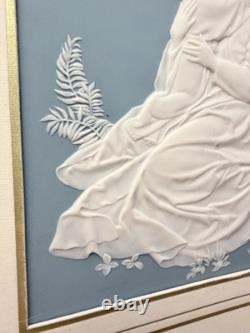 Franklin Mint The Madonna of the Grotto Framed Parian Porcelain Plaque Art Tile