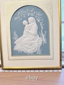 Franklin Mint The Madonna of the Grotto Framed Parian Porcelain Plaque Art Tile