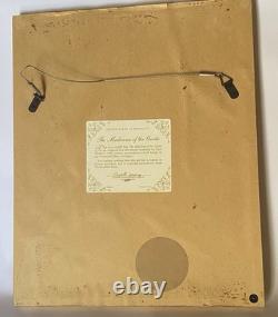 Franklin Mint The Madonna of the Grotto Framed Tile Cameo Plaque Wedgwood Blue