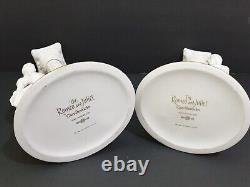 Franklin Mint The Romeo and Juliet Fine Porcelain Candlestick Holders Set of 2