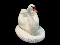 Franklin Mint The Royal Swan by Ronald Van Ruyckevelt c1986 Bisque Porcelain