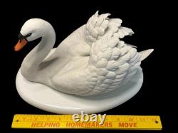 Franklin Mint The Royal Swan by Ronald Van Ruyckevelt c1986 Bisque Porcelain