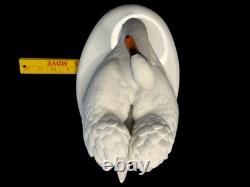 Franklin Mint The Royal Swan by Ronald Van Ruyckevelt c1986 Bisque Porcelain