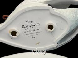 Franklin Mint The Royal Swan by Ronald Van Ruyckevelt c1986 Bisque Porcelain