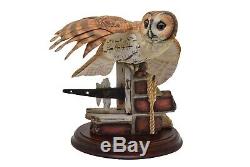 Franklin Mint The Tawny Owl Porcelain 11 Figurine By George McMonigle