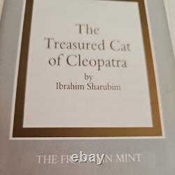 Franklin Mint The Treasured Cat of Cleopatra Figurine 24 Karat Gold Paint