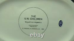 Franklin Mint The UN Children Porcelain Figure. Hand Painted Set Of 14