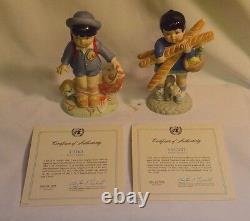 Franklin Mint The U. N. Children Collection Porcelain Figures 1978 -79 (6)