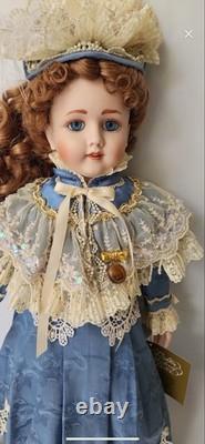 Franklin Mint The Walkure Victorian Honeymoon Antique Repro Doll & magazine ad