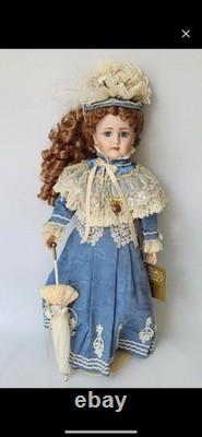 Franklin Mint The Walkure Victorian Honeymoon Antique Repro Doll & magazine ad