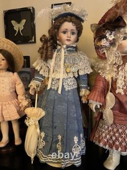 Franklin Mint The Walkure Victorian Honeymoon Antique Repro Doll & magazine ad