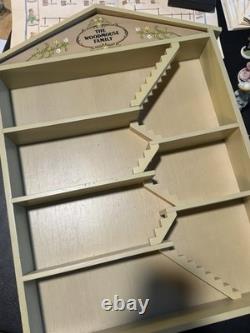 Franklin Mint The Woodmouse Family 26 Porcelain Figures withWood Shelf 1985 Mice