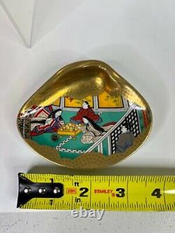 Franklin Mint The tale of Genji, 2 Japanese painted shells