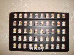Franklin Mint Thimbles 50 States Butterflies&state Flowers And The States Cards
