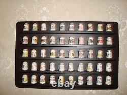 Franklin Mint Thimbles 50 States Butterflies&state Flowers And The States Cards