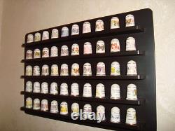 Franklin Mint Thimbles 50 States Butterflies&state Flowers And The States Cards