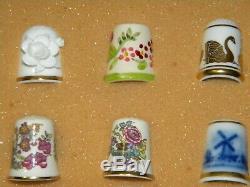 Franklin Mint Thimbles of the World's Greatest Porcelain Houses Lot of 24