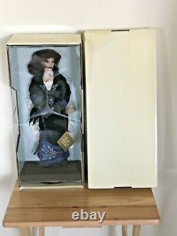 Franklin Mint Titanic Rose 18 Porcelain Doll Blue Velvet Dress Flying Scene