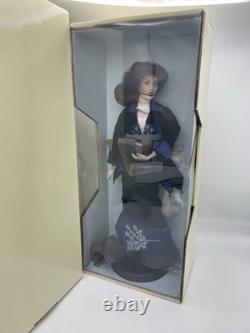 Franklin Mint Titanic Rose Porcelain Doll Blue Velvet Flying Scene apx. 18 NIB