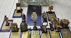 Franklin Mint Treasures of Tutankhamun 12-piece set with display case, 1989