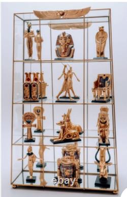 Franklin Mint Treasures of Tutankhamun Complete 12 Pc Set with Display Case