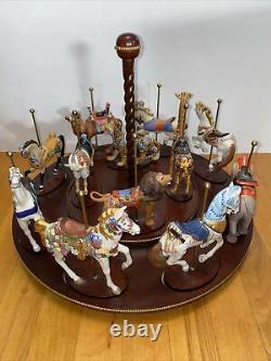 Franklin Mint Treasury Of Carousel Art, 12 figures. Excellent Condition