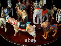 Franklin Mint Treasury Of Carousel Art 1988 Set Of 12 Animals Nib