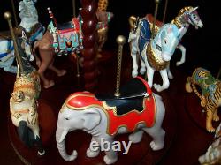 Franklin Mint Treasury Of Carousel Art 1988 Set Of 12 Animals Nib