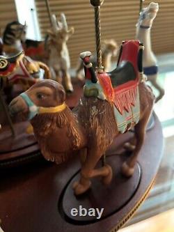 Franklin Mint Treasury Of Carousel Art 1988 Set Of 12 Animals With Display Base