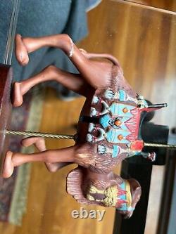 Franklin Mint Treasury Of Carousel Art 1988 Set Of 12 Animals With Display Base