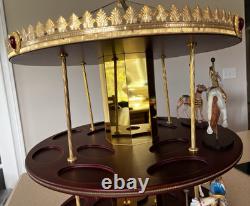 Franklin Mint Treasury Of Carousel Art 2 Tier Display Stand Pre-owned GORGEOUS