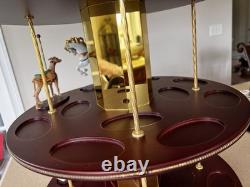 Franklin Mint Treasury Of Carousel Art 2 Tier Display Stand Pre-owned GORGEOUS