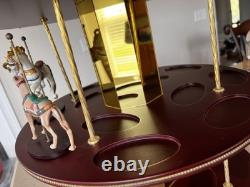 Franklin Mint Treasury Of Carousel Art 2 Tier Display Stand Pre-owned GORGEOUS