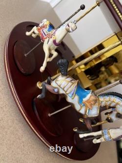 Franklin Mint Treasury Of Carousel Art 2 Tier Display Stand Pre-owned GORGEOUS