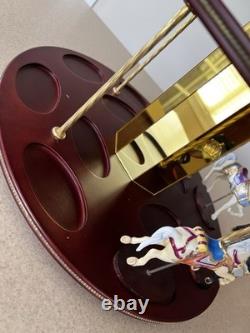 Franklin Mint Treasury Of Carousel Art 2 Tier Display Stand Pre-owned GORGEOUS