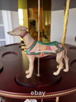 Franklin Mint Treasury Of Carousel Art 2 Tier Display Stand Pre-owned GORGEOUS