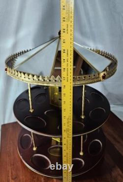 Franklin Mint Treasury Of Carousel Horse Art 2 Two Tier Display Stand Vintage