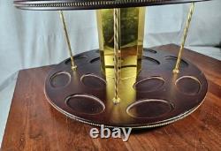 Franklin Mint Treasury Of Carousel Horse Art 2 Two Tier Display Stand Vintage