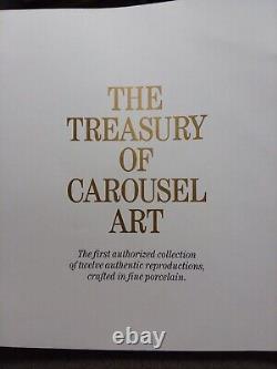 Franklin Mint Treasury Of The Carousel 12 Animals with Display Turntable