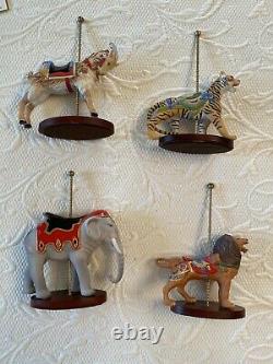 Franklin Mint Treasury of Carousel Art 1988 Set of 12 Animals -NIB without stand