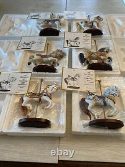 Franklin Mint Treasury of Carousel Art 1988 Set of 12 Animals -NIB without stand